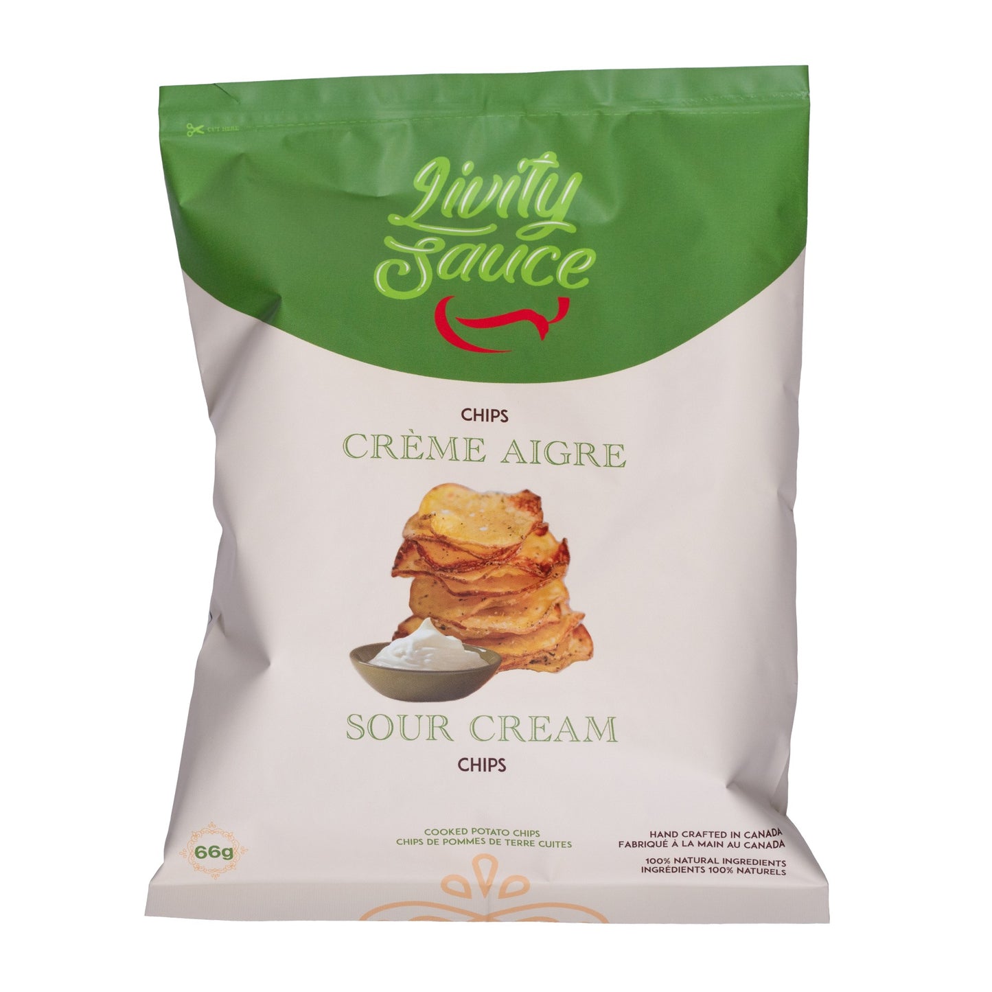 Livity Sour & Cream Chips